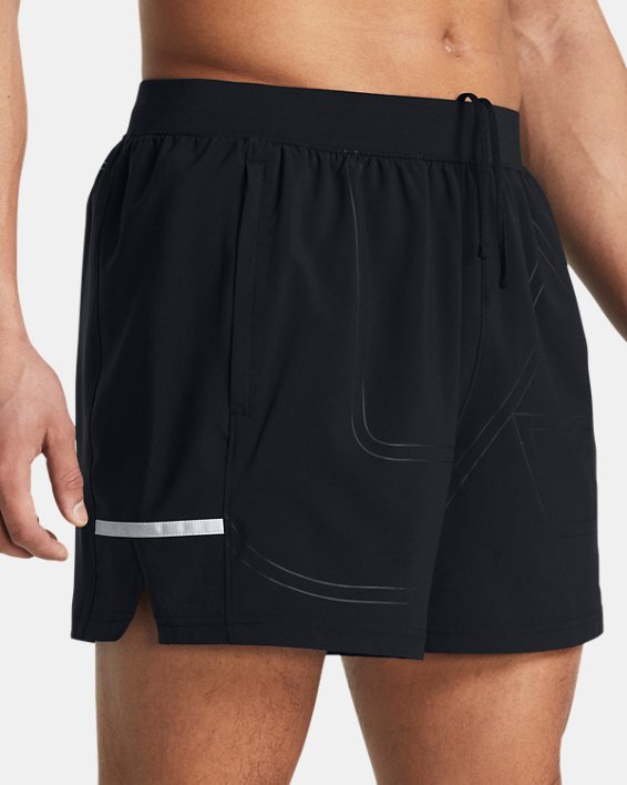 Men's UA Zone Pro 5" Shorts in Black image number 3